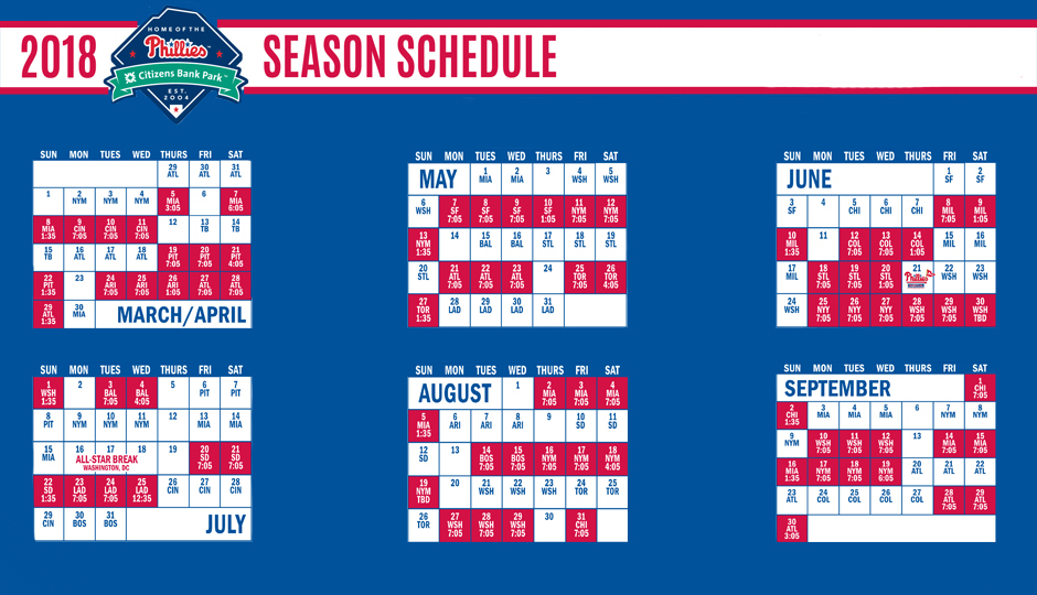 Let S Dive Into The Phillies Schedule Release