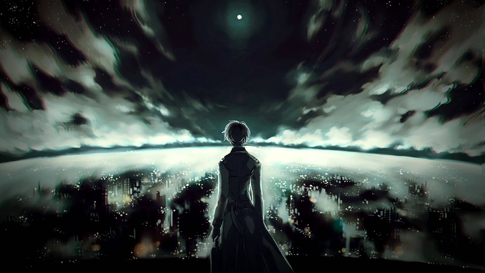 Dark Anime Aesthetic Desktop Wallpaper