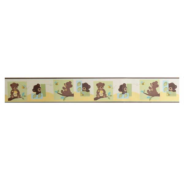 Honey Bear Wallpaper Border 600x600