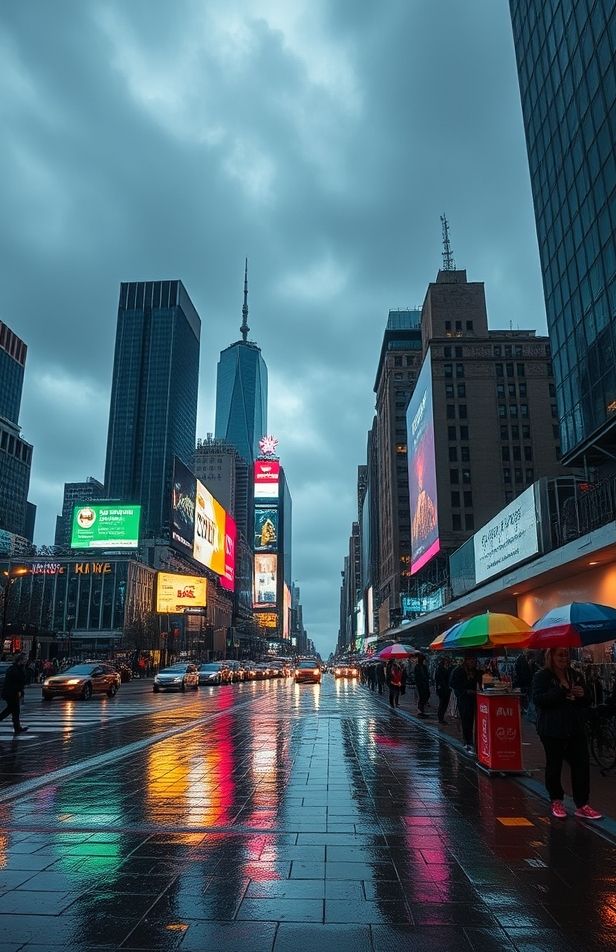 City Rain Wallpaper
