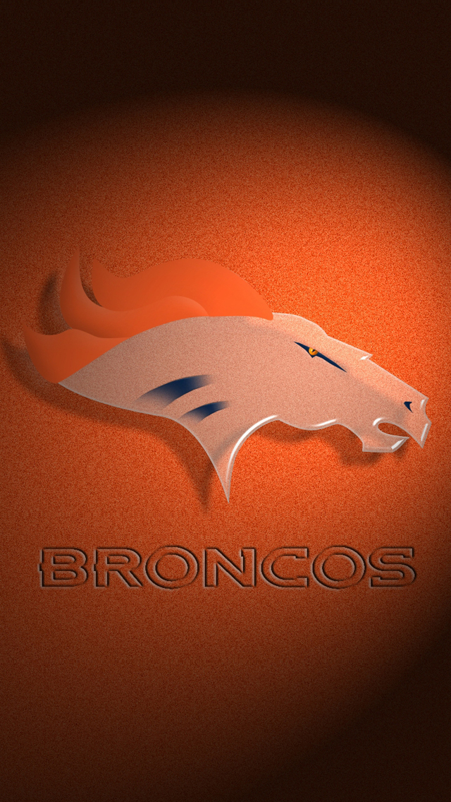 The Denver Broncos Logo iPhone 5 wallpapers 640x1136