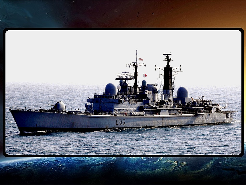 Cool Wallpaper A Royal Navy Type Destroyer