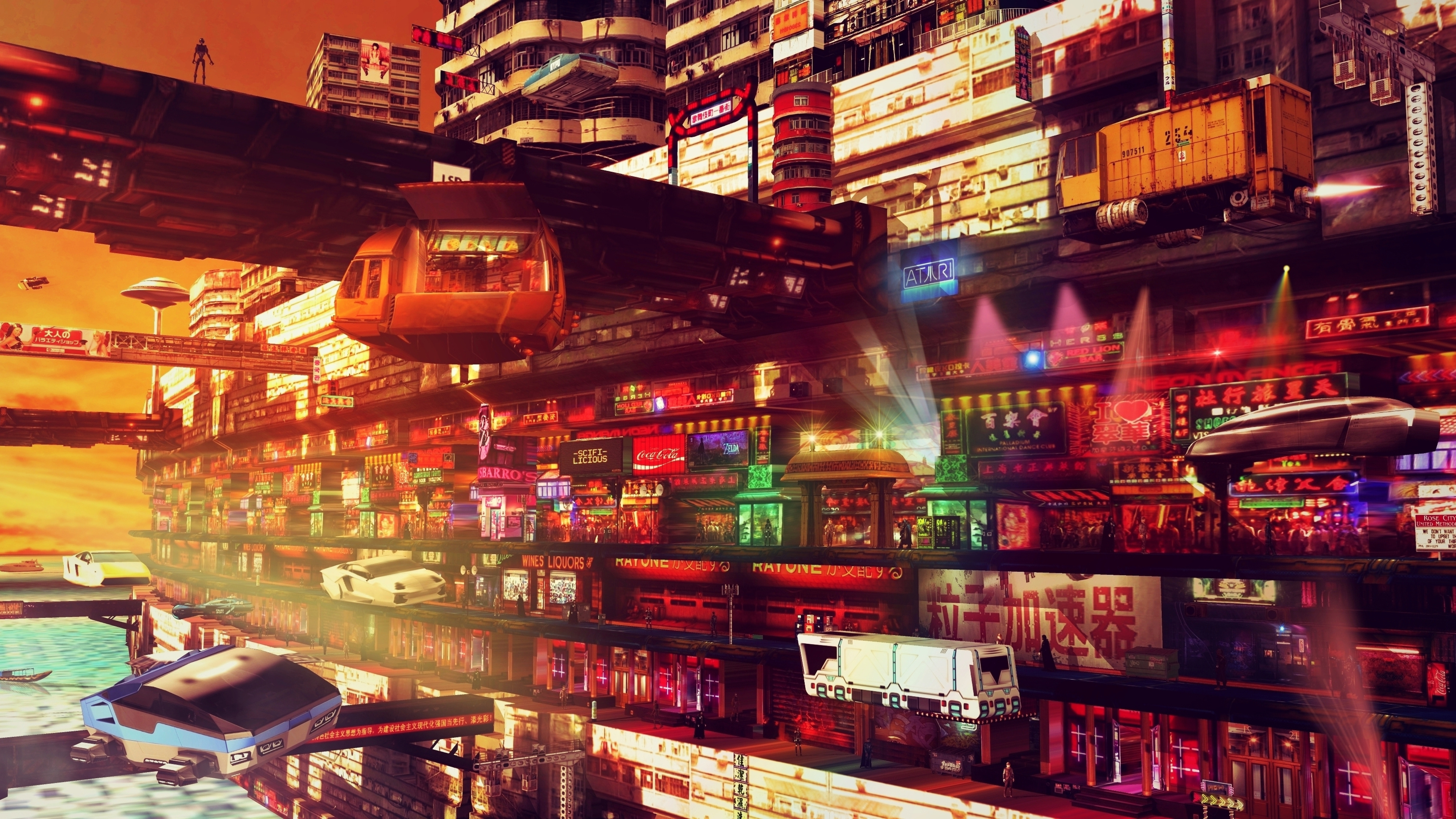 Shopping District 4k HD Wallpaper Image Photos And Picture
