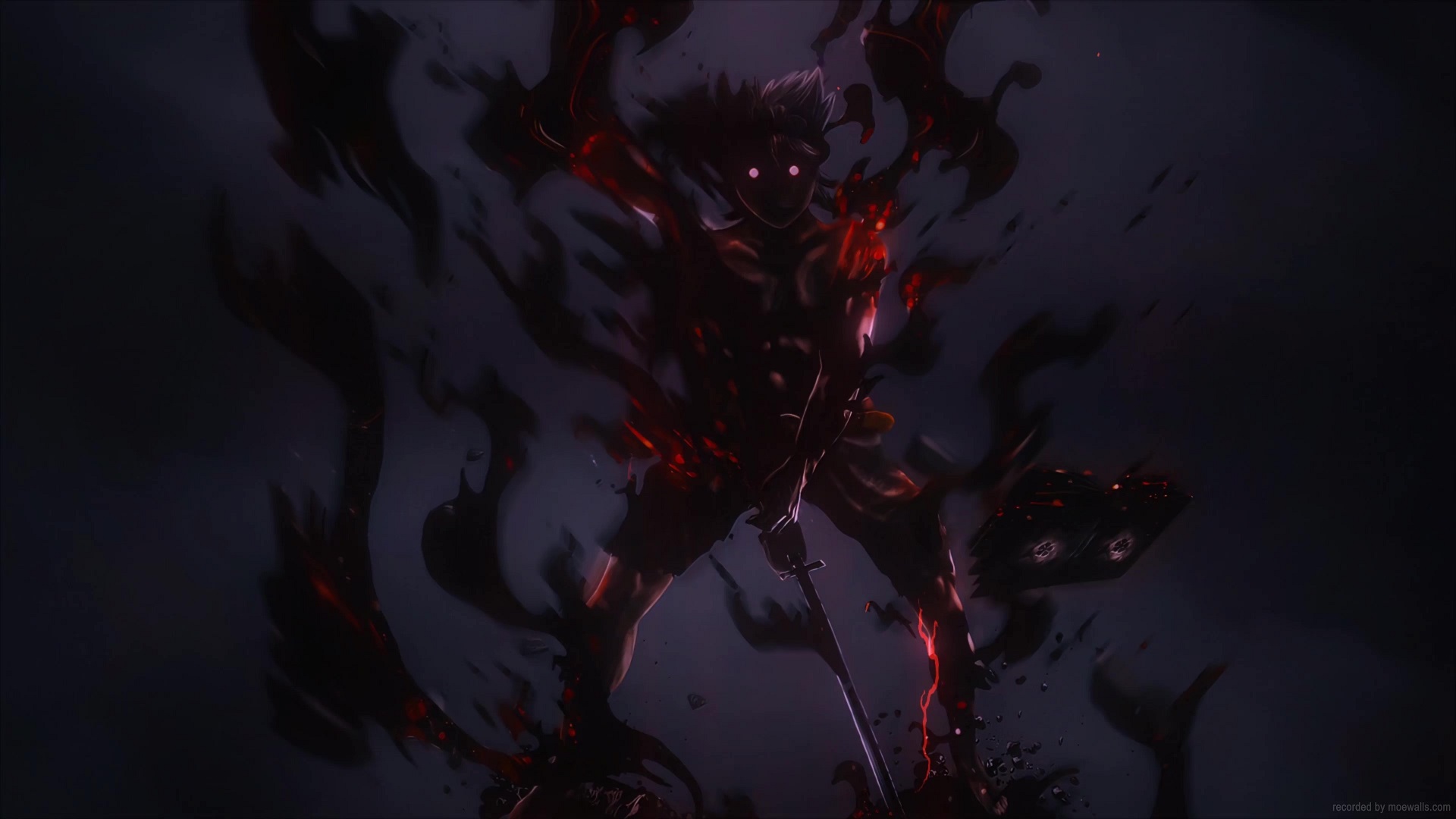 Asta Demon Rage Black Clover Live Wallpaper