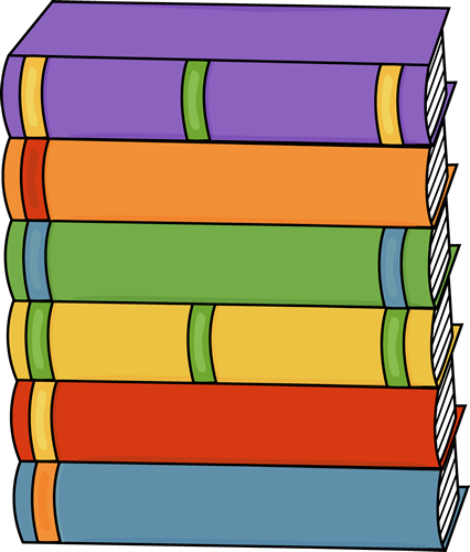 Tall Stack Of Books Clip Art Image Hardcover In