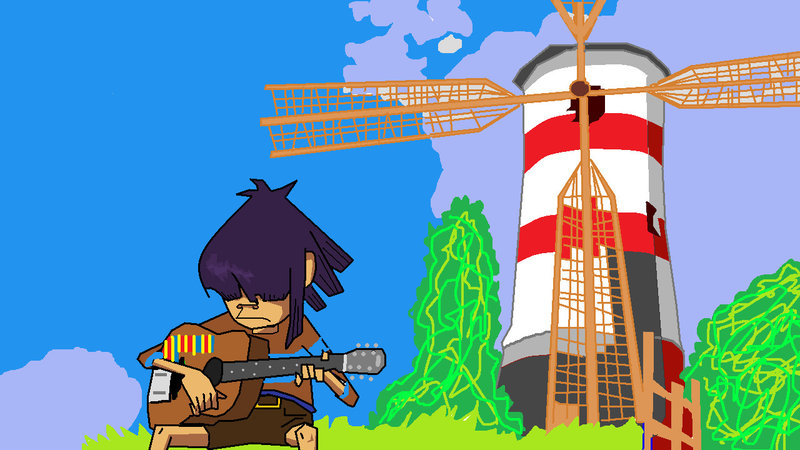 Gorillaz Windmill Island By Ink23