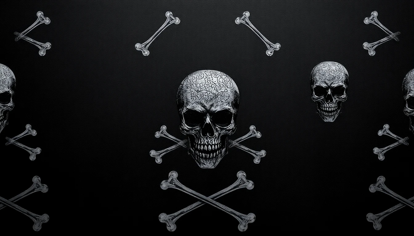 Skull Crossbones Wallpaper