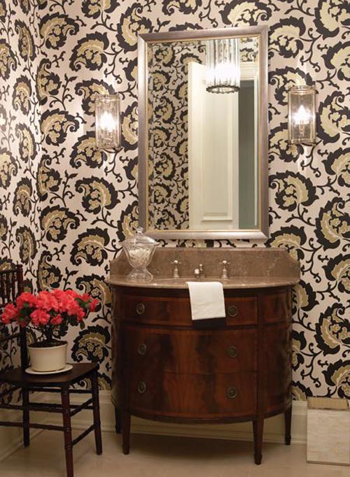 30 Bathroom Wallpaper Ideas Shelterness 500x682