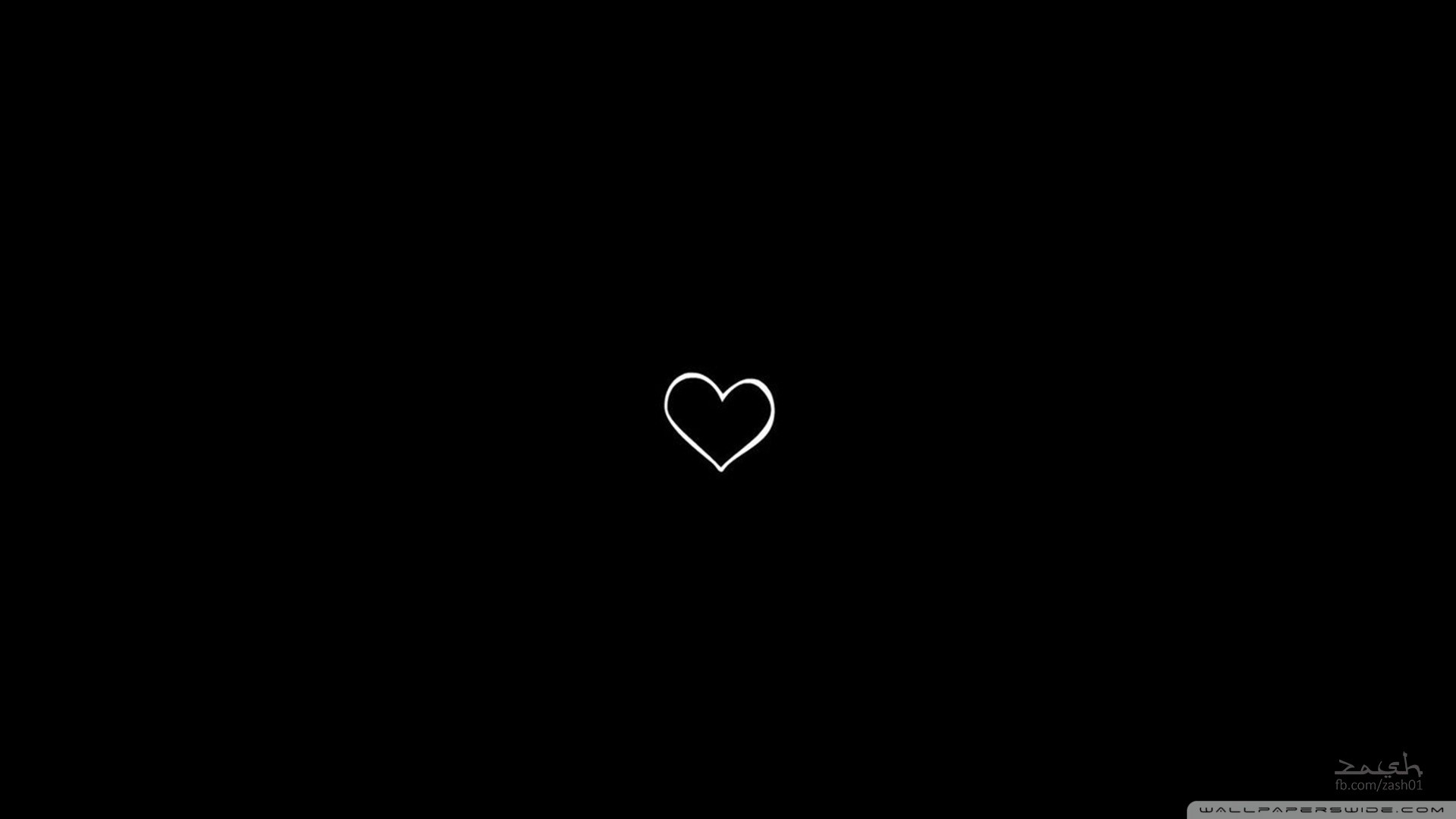 Black And White Heart Wallpaper
