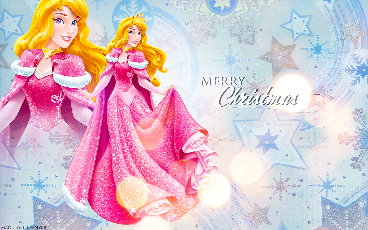 Holiday Princess Aurora Disney Princesas Wallpaper