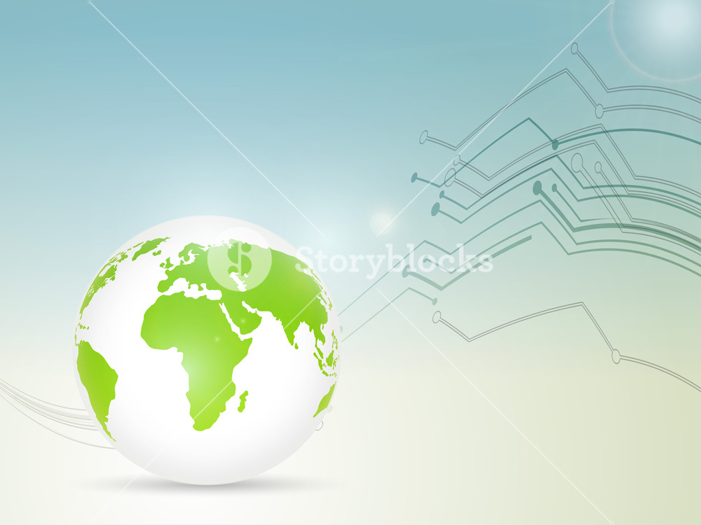 Save The Earth Concept With Globe On Working Background