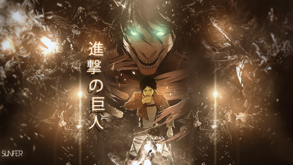 No Kyojin Eren Jaeger Titan Form Anime HD Wallpaper Desktop Background