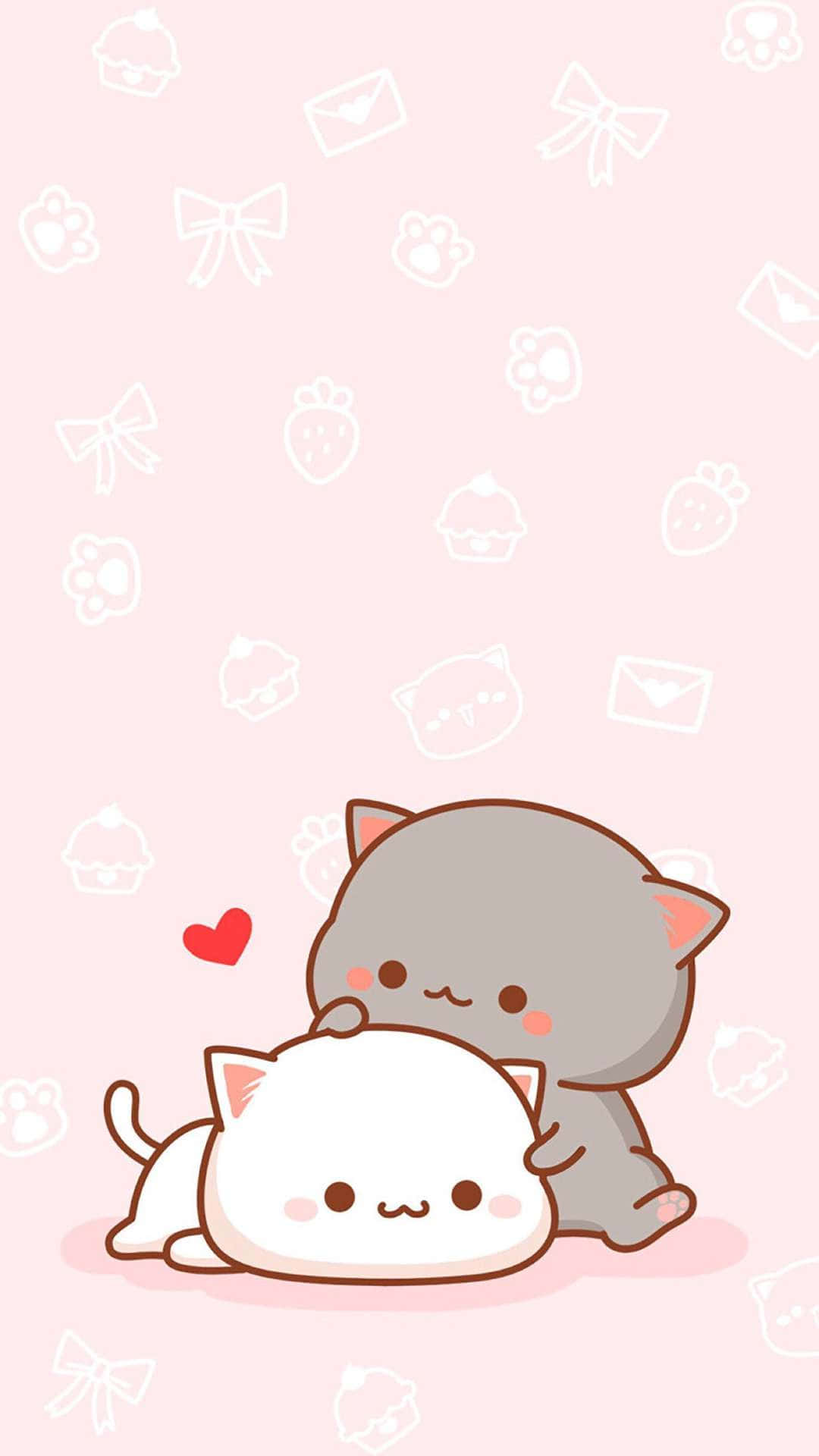 Kawaii Anime Cat Wallpaper