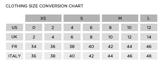 Jean Size Conversion Chart