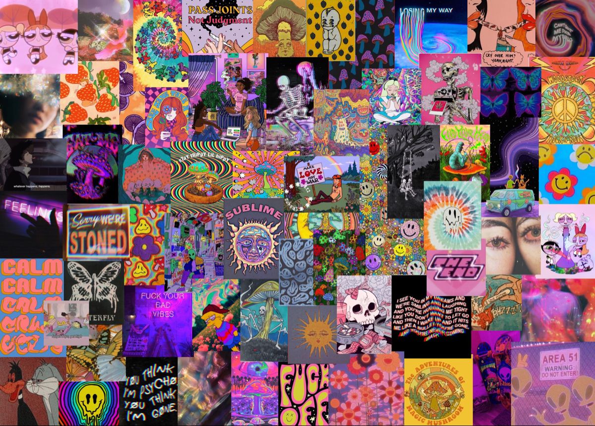 Custom Aesthetic Collage Wallpaper