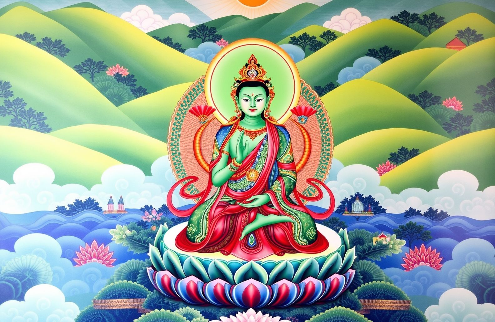 Green Tara Wallpaper