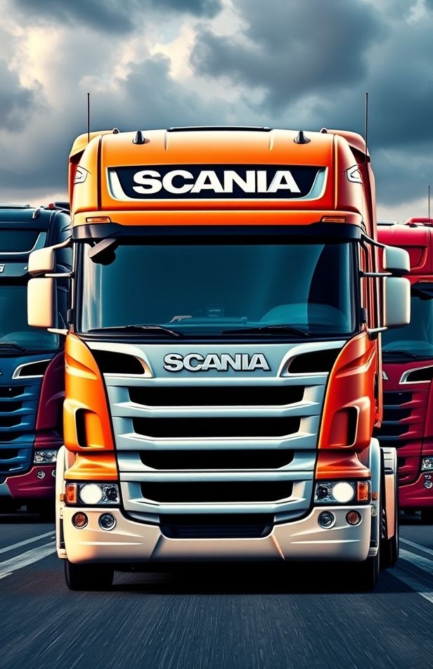 Scania V8 Logo Wallpaper