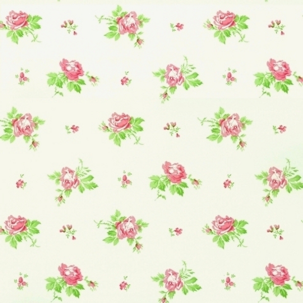 Cute Feature Wallpaper Girls Ditsy Pink Roses Shabby Chic Floral Next