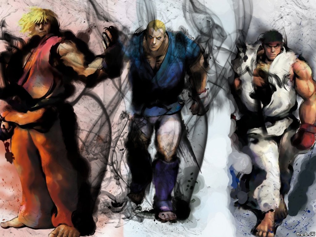 Ryu Ken Et Abel Street Fighter Iv Wallpaper Metal Games