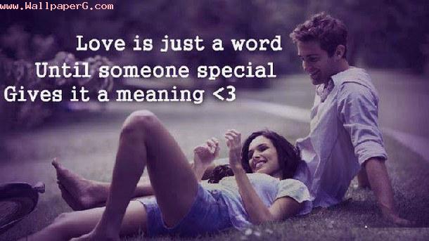 Love Is Word Make It Meaning Full Romantic Wallpaper Mobile Version