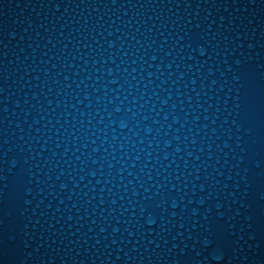 Blue Water Droplets iPad Background Best Wallpaper