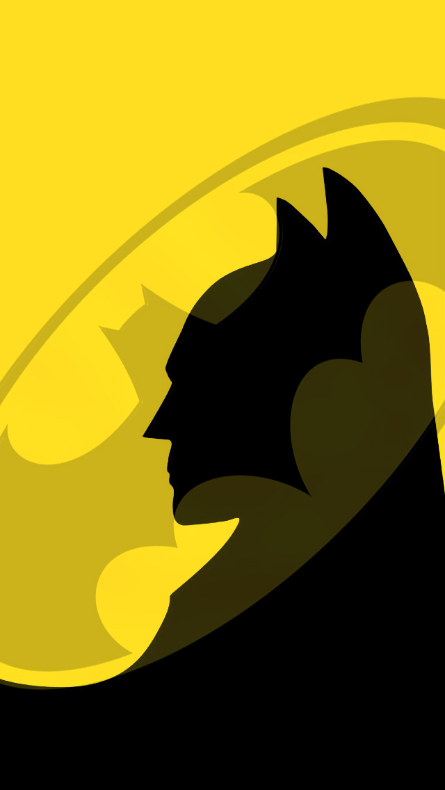 Yellow Batman iPhone Wallpaper