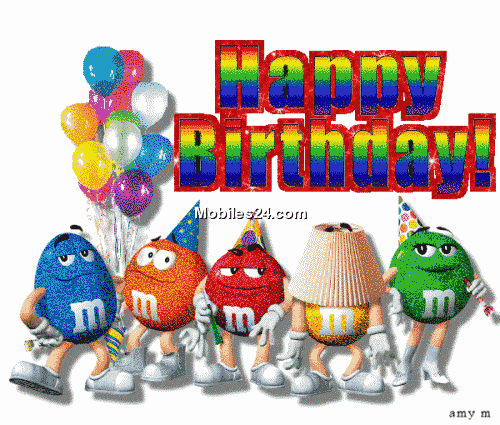 BirtHDay M And Ms Mobile Phone Screensaver