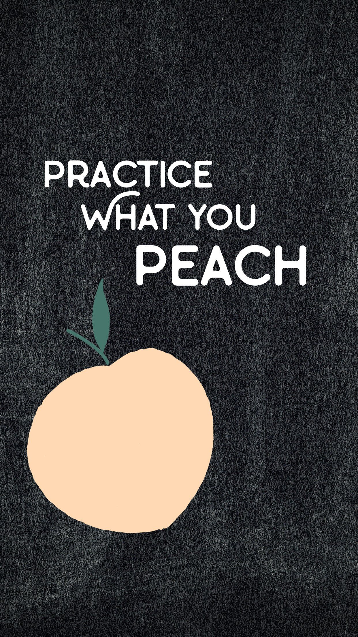 Practice What You Peach Arvo Wallpaper Be Good Do