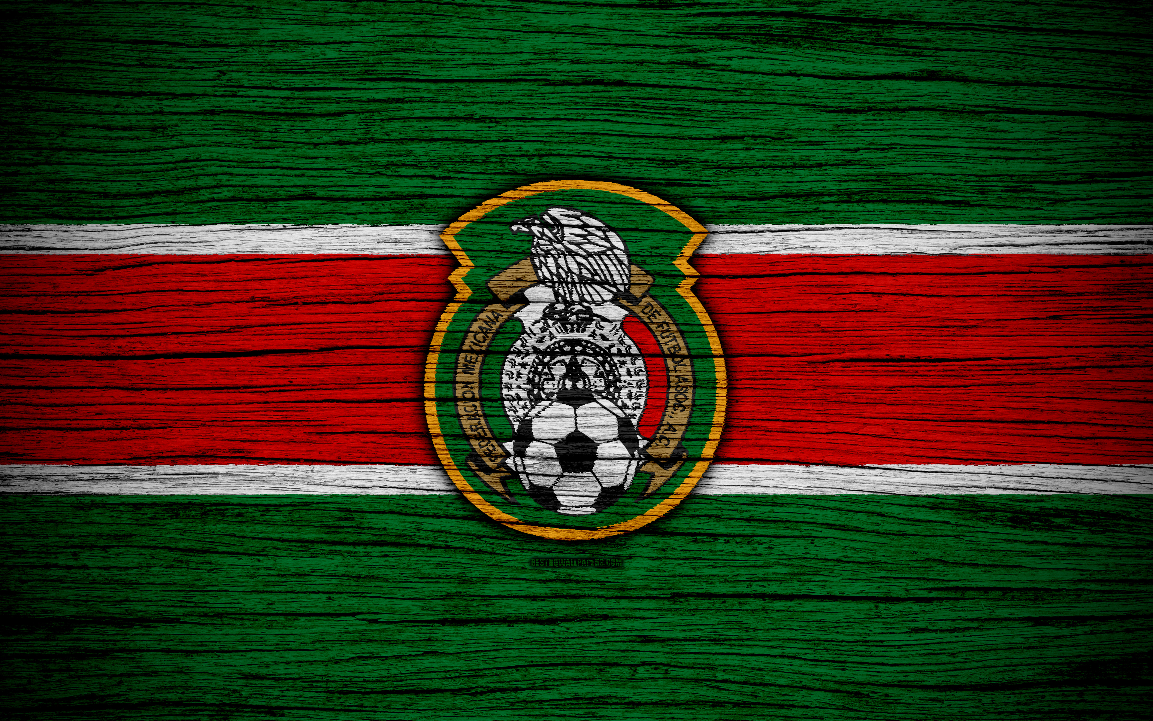 Wallpaper 4k Mexico National Football Team Logo North
