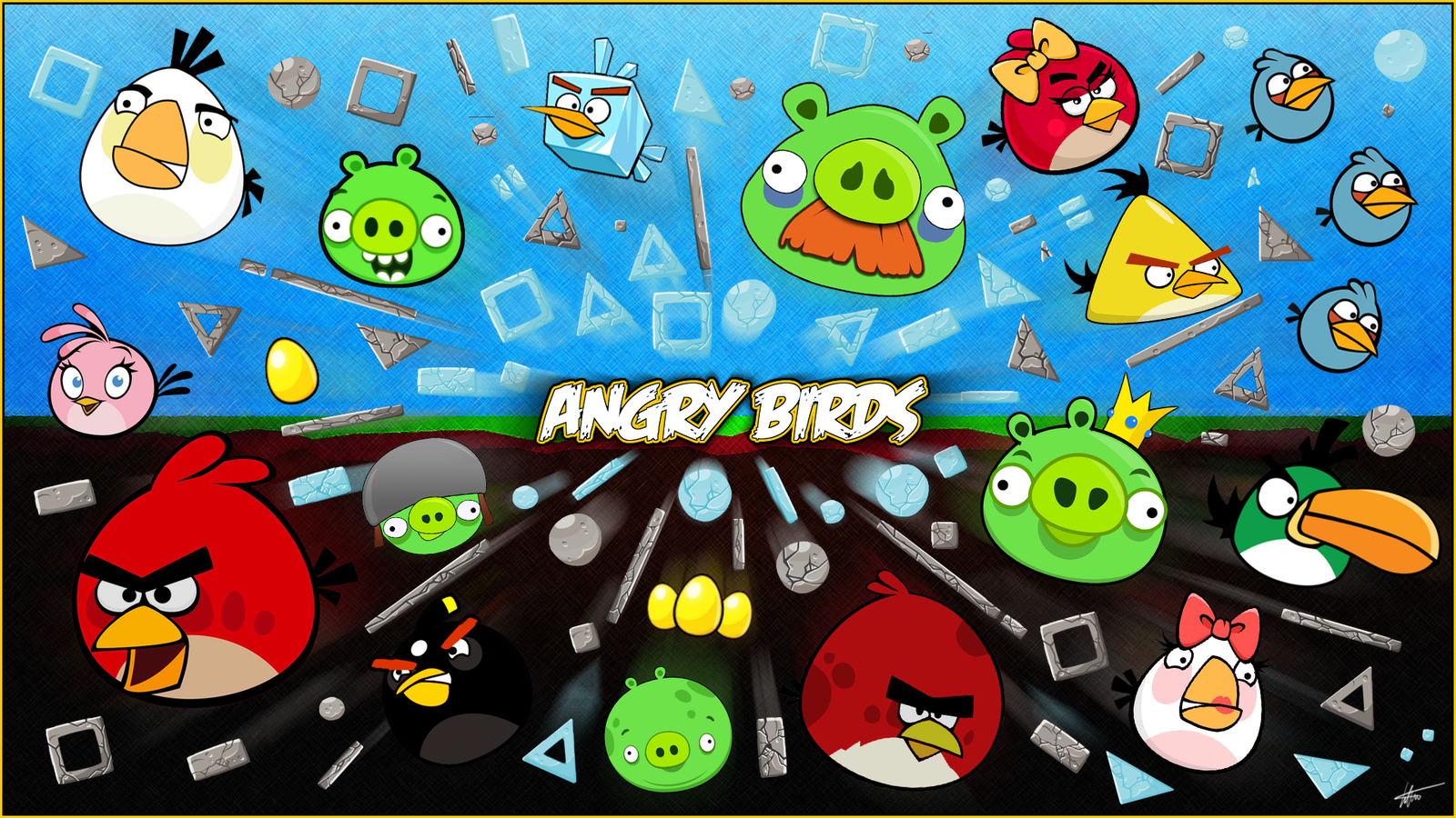 Angry Birds   Wallpaper by timdw on