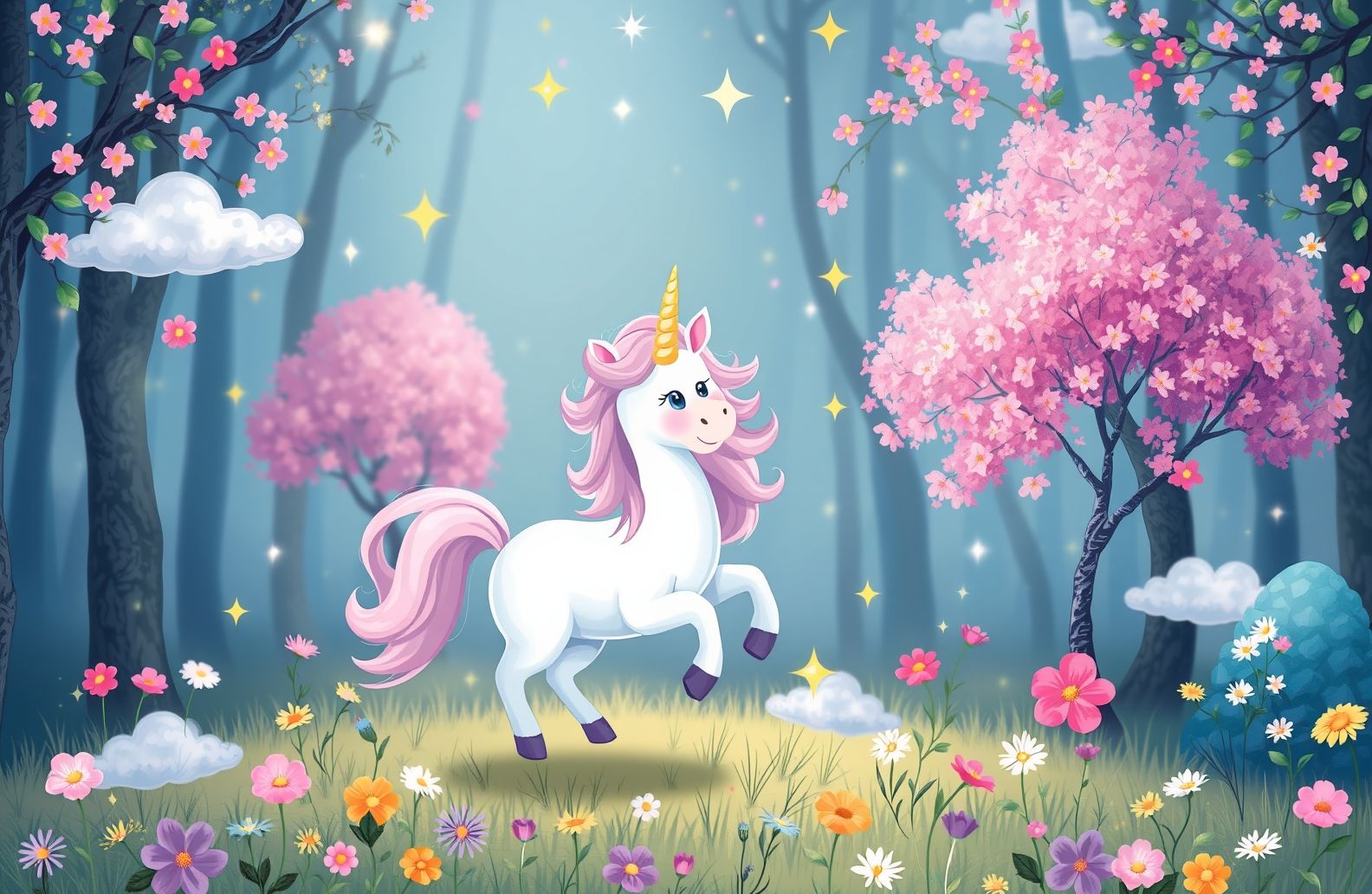 Cute Unicorn Wallpaper