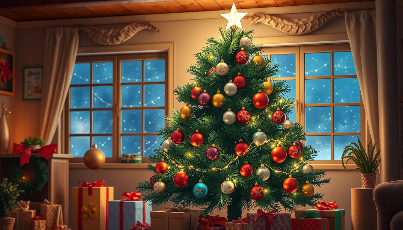 Cute Christmas Tree Wallpaper