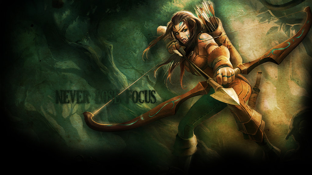 League Of Legends Woad Ashe Wallpaper By Psychovivi