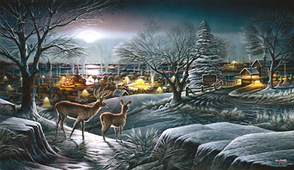 Hometown By Terry Redlin Christmas Print Country Art