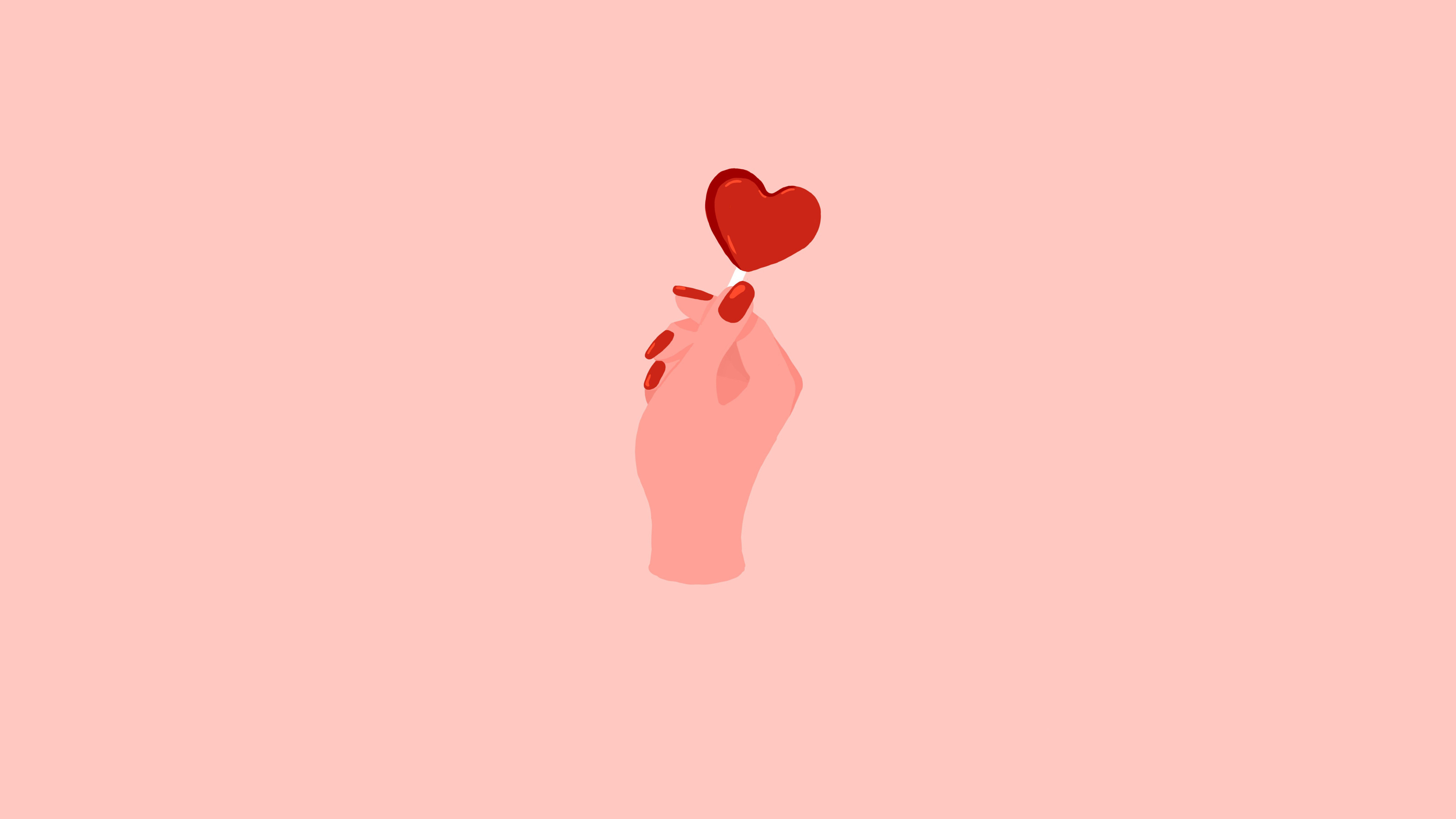 Finger Heart Wallpaper And