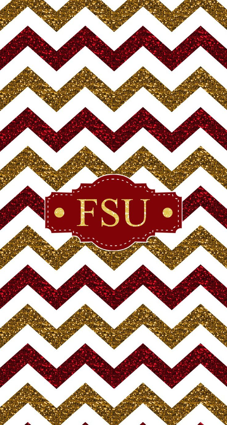 Florida State FSU glitter chevron monogram wallpaper Made with