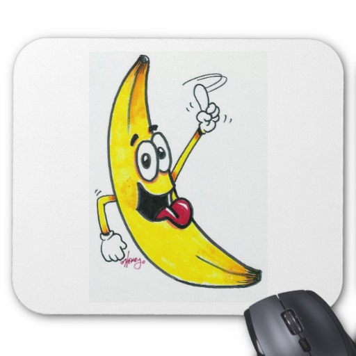 top banana dancing banana cartoon mousepads