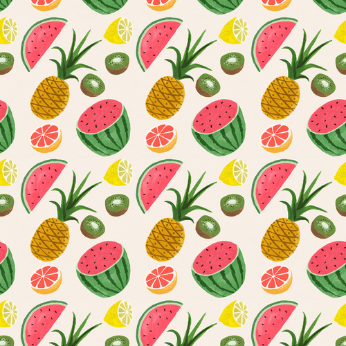 Pattern and Co   Poolga Ruby Taylor   Tropical Fruits 500x500