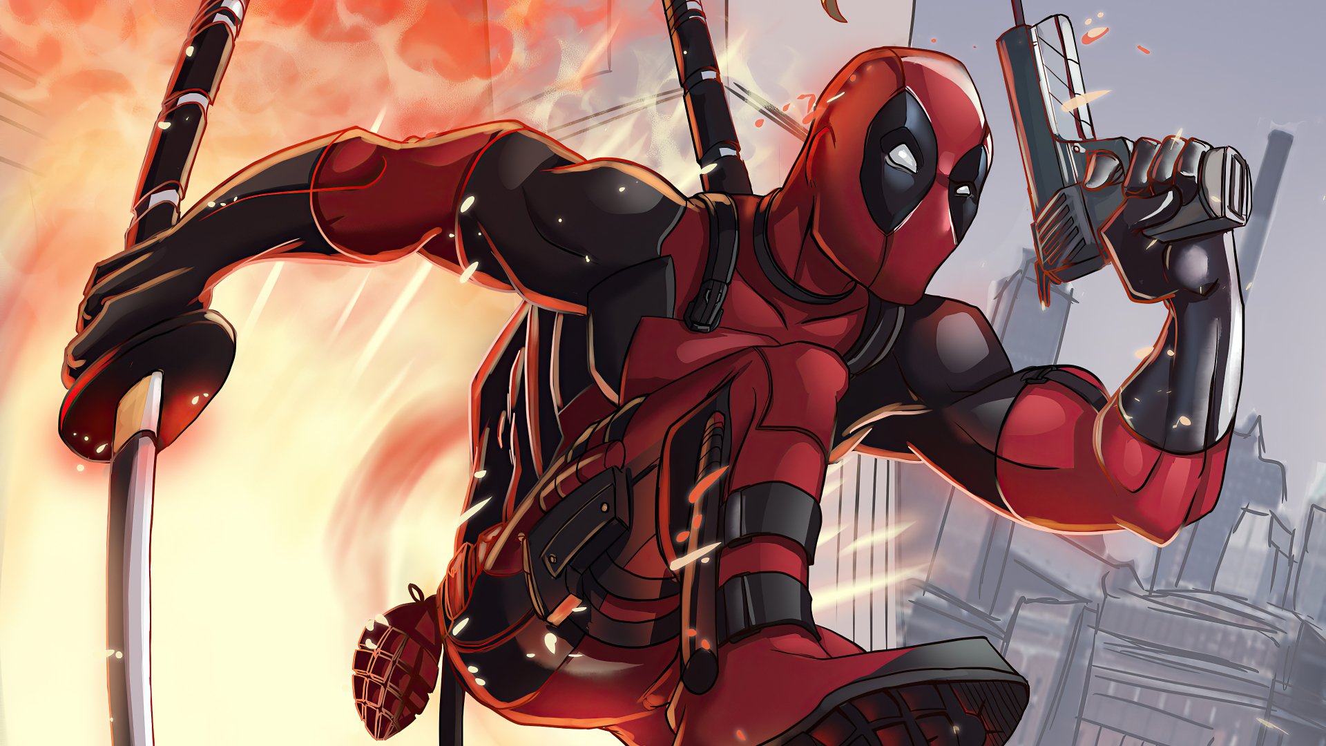 Comic Deadpool 4k Ultra HD Wallpaper By Mariam Lamrani