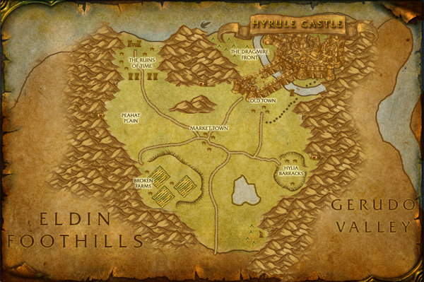 North Hyrule Field Map By Nakabeast