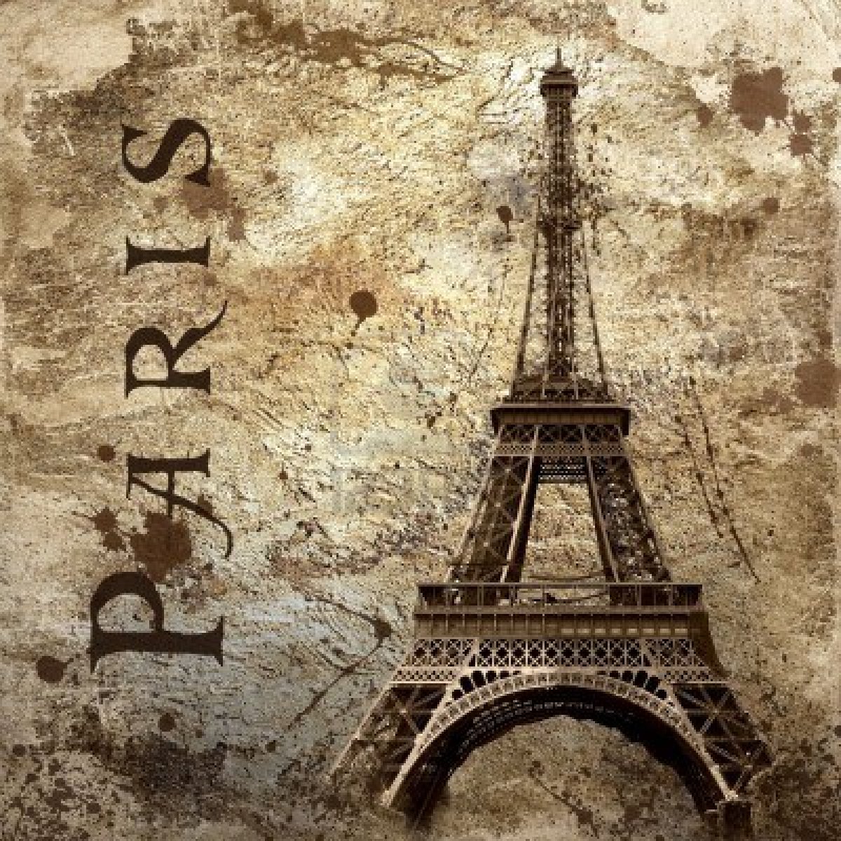 Vintage Of Paris On The Grunge Background Jpg