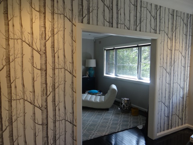 Cole Son Woods Wallpaper In A Dining Room Contemporary Sydney