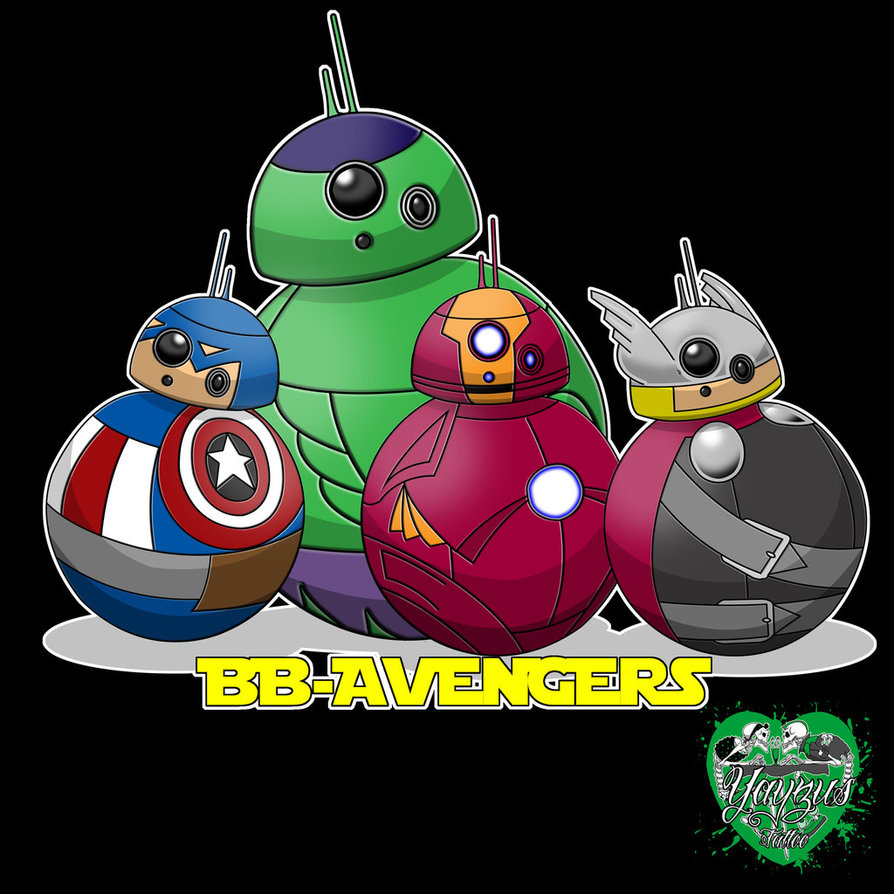 Avenger Bb8 Droids By Yayzus
