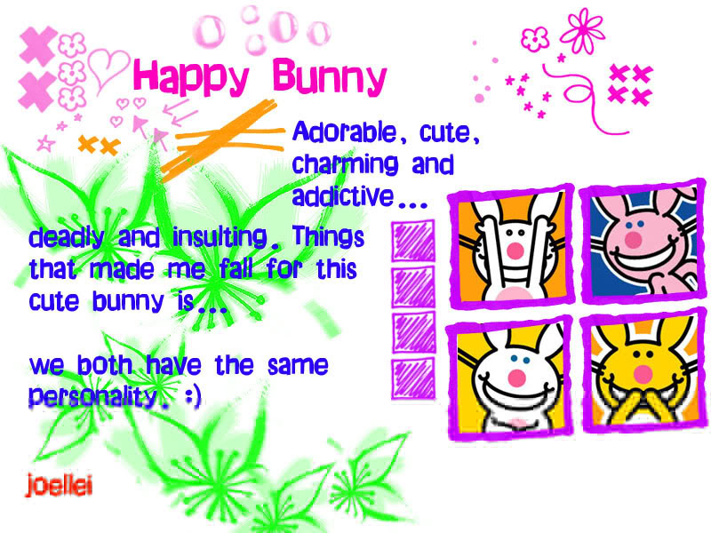 Happy Bunny Desktop Wallpaper