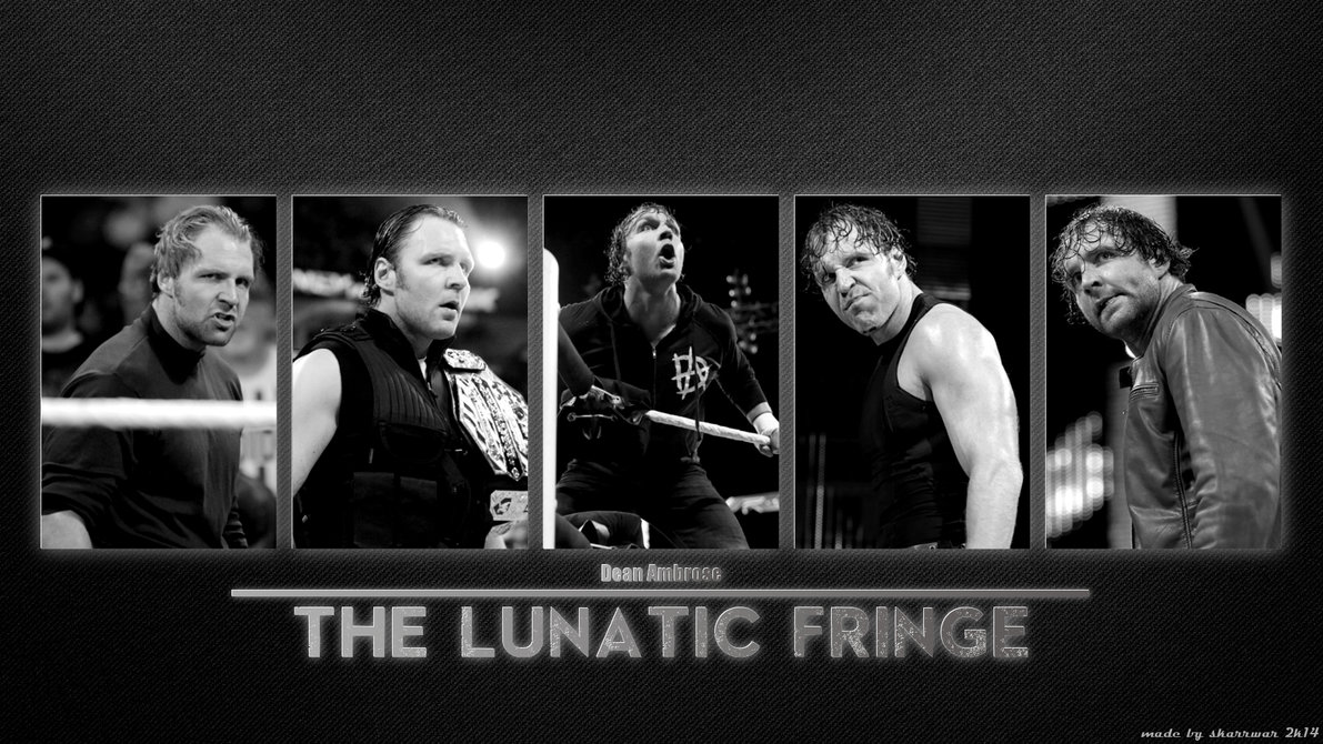 Dean Ambrose The Lunatic Fringe Black And White By Skarrwar