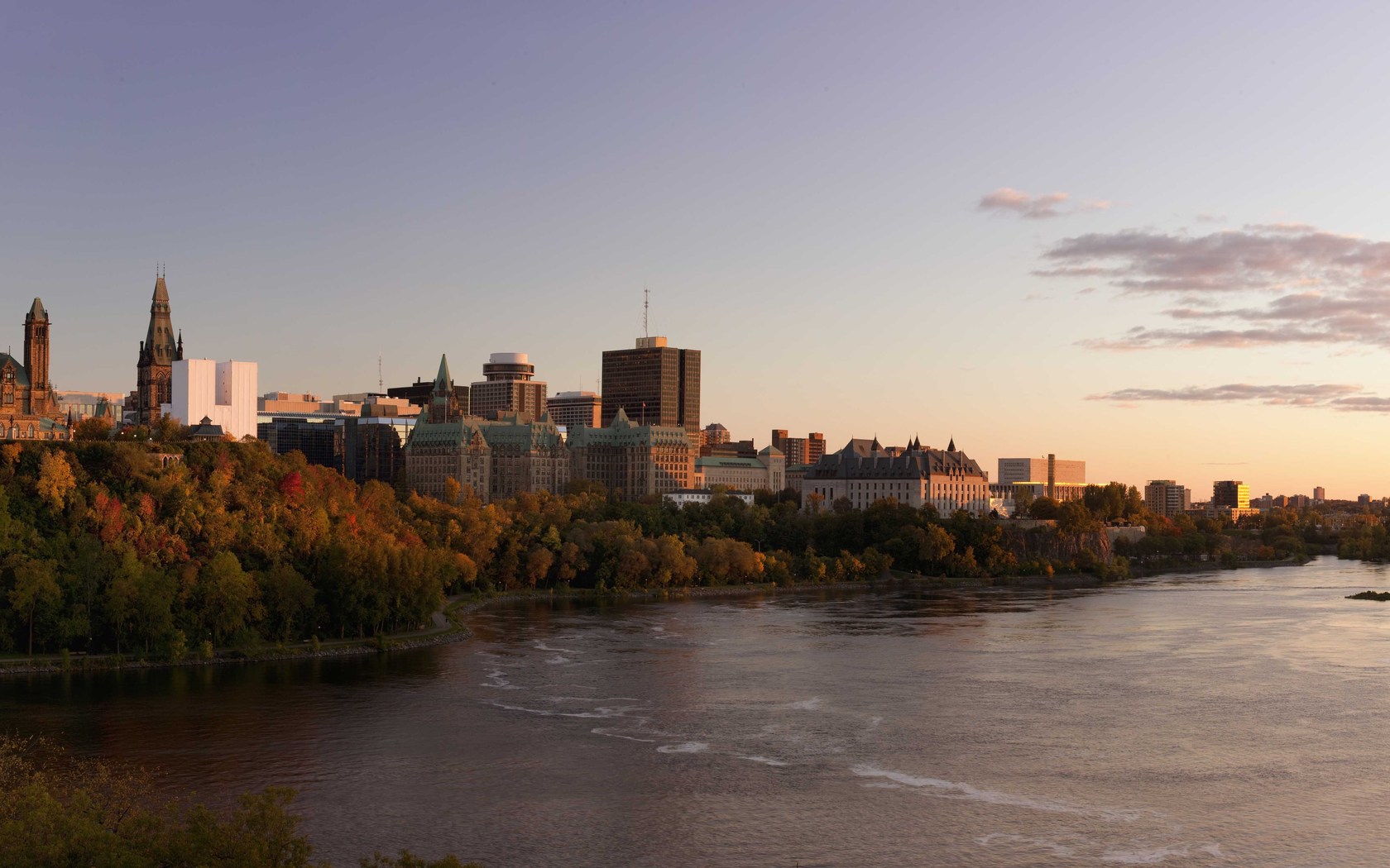 Ottawa Autumn City Gray River