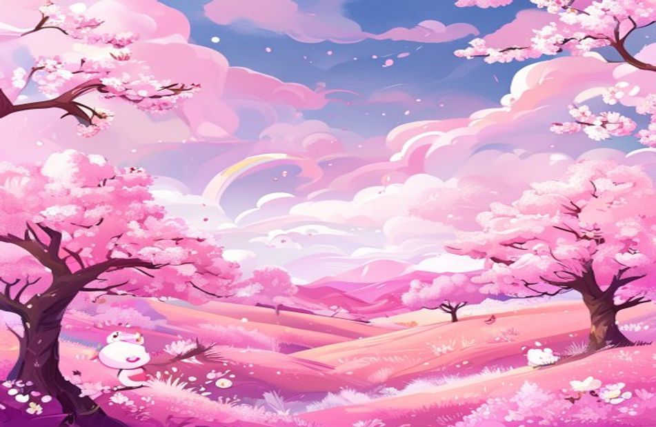 Pink Anime Wallpaper