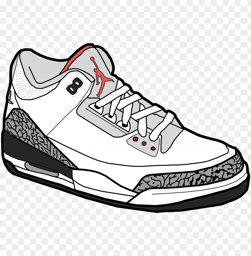 Jumpman Air Jordan Shoe Sneakers Clip Art Shoes Cartoo
