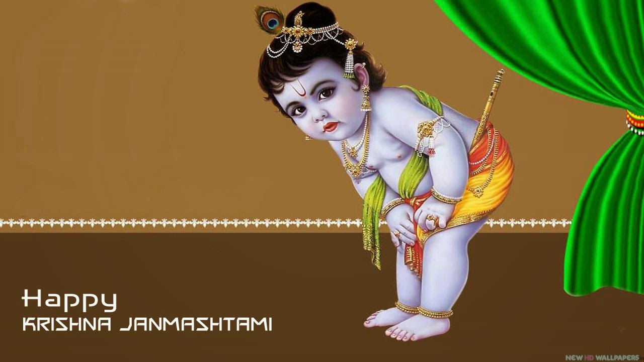 Free download Krishna Natkhat Kana Janmashtami Festivals 1280x720 ...