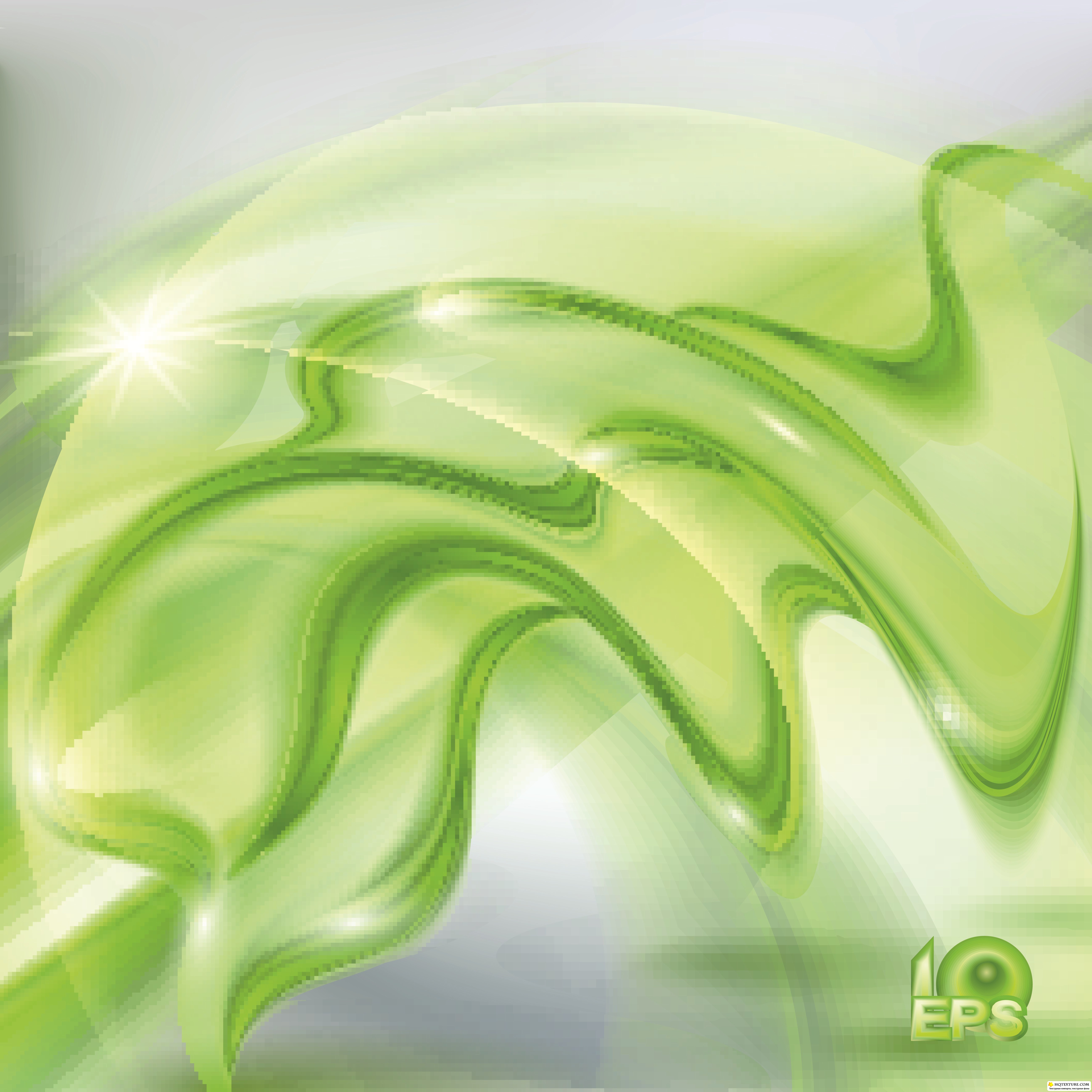 Green Swirl Vector Background